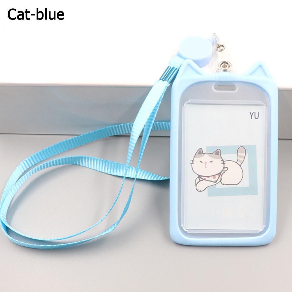Cartoon Cute Women Men Business Card Holder Girls Boys Bus Card Cover Case Credit Card Holders Bank ID Holders Badge Case