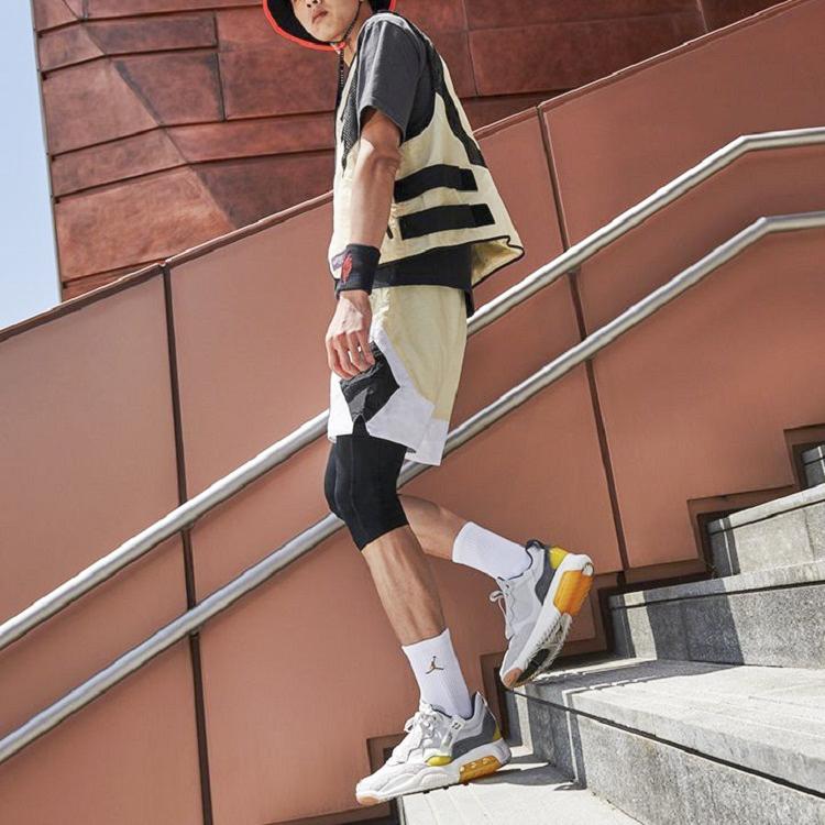 Jordan Woven Mesh Patchwork Breathable Utility Vest Men Vests Beach-Light-Yellow CZ4819-234