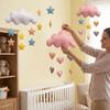 3D Nursery Room Pendant Nordic Style Wall Hanging Pendant Garland String Cloud Pendant  Home Decor