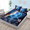 Basketball Boys Fitted Sheet Set Twin Full King Bed Fitted Sheets for Kids Teens Football Bed Set with Pillowcase Bedroom Decor
