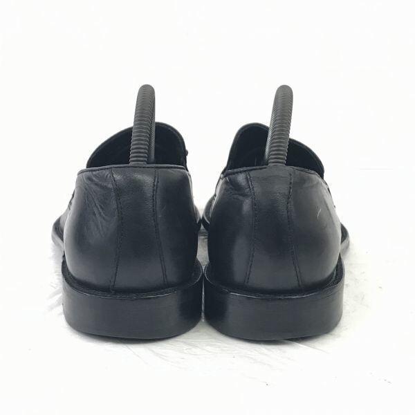 Johnston & Murphy Leather Tassel Moccasin Slip-On [8.5M/26.0/Black] Dress Shoes(USED)