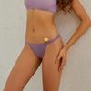 4Pcs/Set Sexy Women Ice Silk Low-waist Panties Female Traceless Briefs Ladies Comfortable Lingerie G-String Underpants