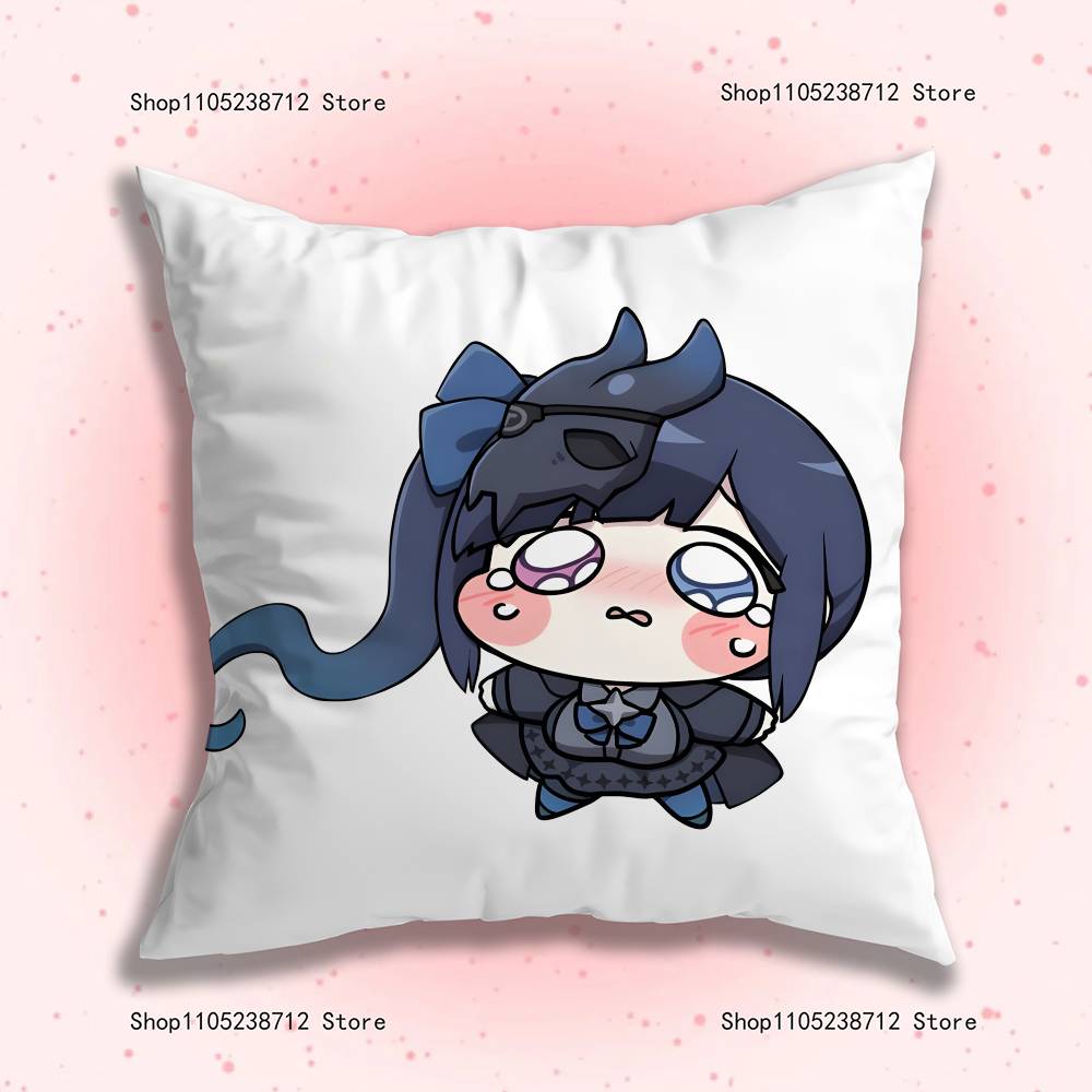 Cute Game T-Trickcal Anime Pillow Case Anti-Dustmite Pillowcase Invisible Zipper Silky Short Plush Sofa Cushion Cover