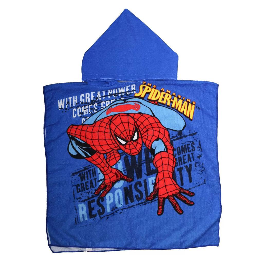 Sommer-Mikrofaser-Badeponcho mit Aufdruck für Kinder, Badetuch mit Kapuze, das nicht fusselt oder ausbleicht, Alter 2-10