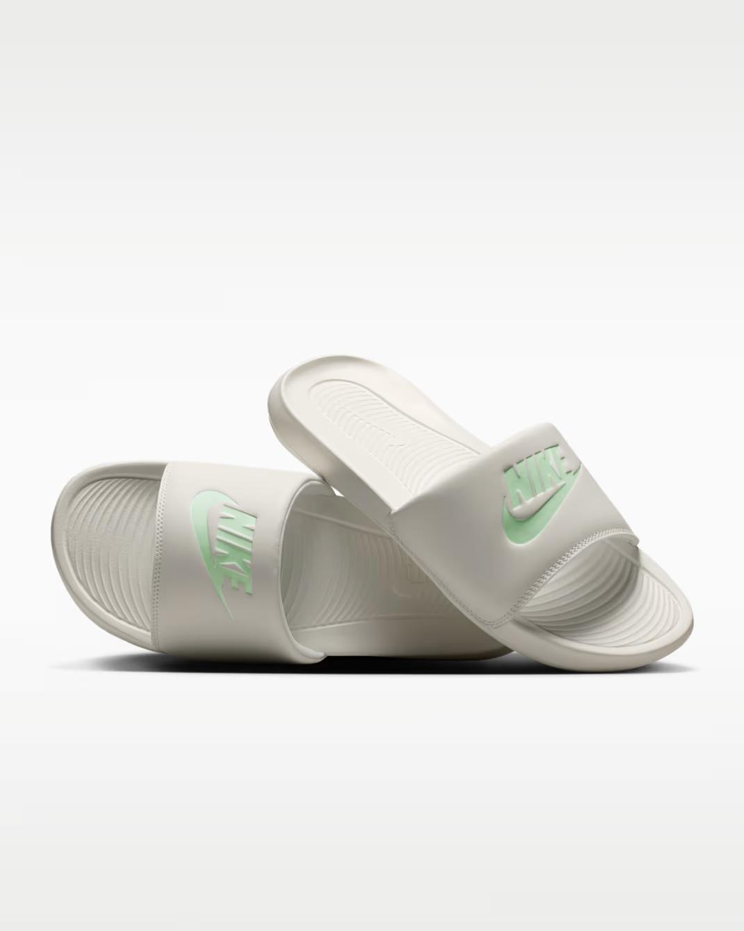 CN9677-109 Nike Victori One Slides Sail/Cucumber Calm (Women s) 9