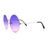 SA106 Classic Oversized Joplin Style Hippie Round Circle Lens One Pink Women's Sunglasses, Size, Gold, Purple,