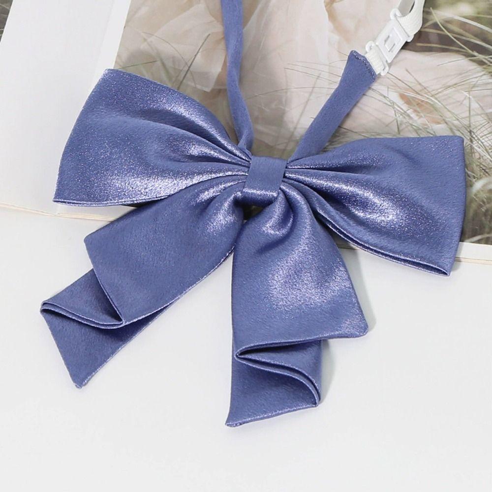 Fashion Uniform Sailor Suit Collar Bowknot Oversized Swallowtail Bowknot  For Women College Girls