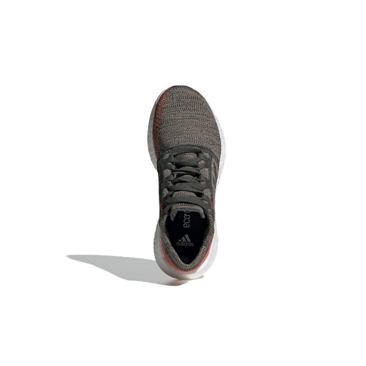 adidas Pureboost Go J Sports Slip Resistant Low Top Kids' Running Shoes Gray Orange White Teenagers F34007