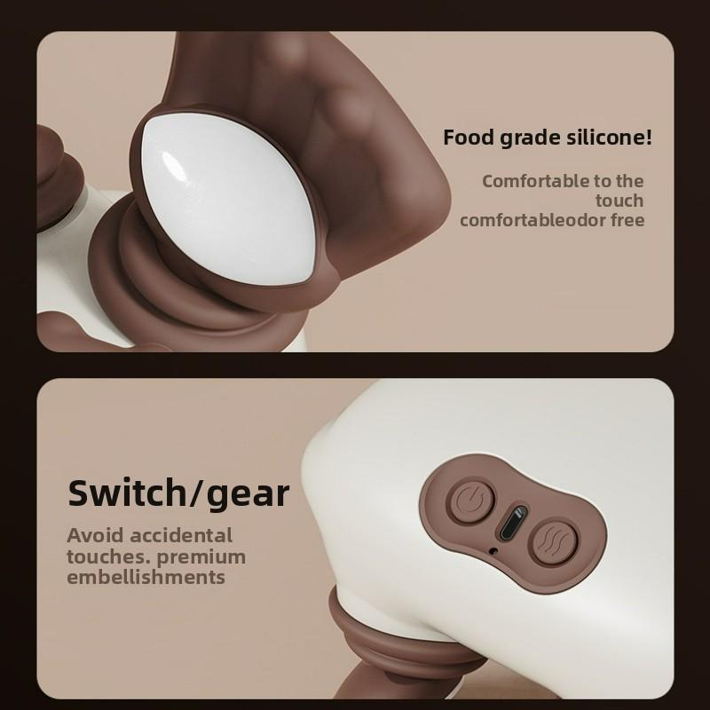 Finger Pressure Neck Massager Heated Back and Shoulder Massager Electric Kneading Neck Deep Massage Muscle Relax
