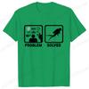 Funny Problem Solved Diving Graphic T-shirt Women Summer Clothes T Shirt Short Sleeve Solved Diving Graphic Shirt Clothing