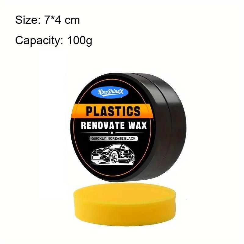 Automotive Plastic Repair Wax, Scratch Repair Agent, Suitable for Tire, Leather, and Plastic Surface Restoration.