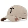 Unisex Letter Cross Embroidery Baseball Caps Spring Autumn Outdoor Adjustable Casual Hats Dad Hat Sunscreen Hat