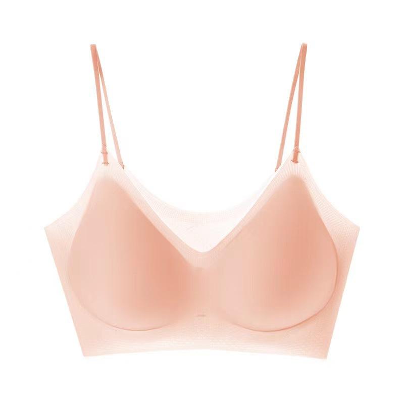 Women S Seamless Wirefree Push Up Sports Bra Summer Thin Vest Style