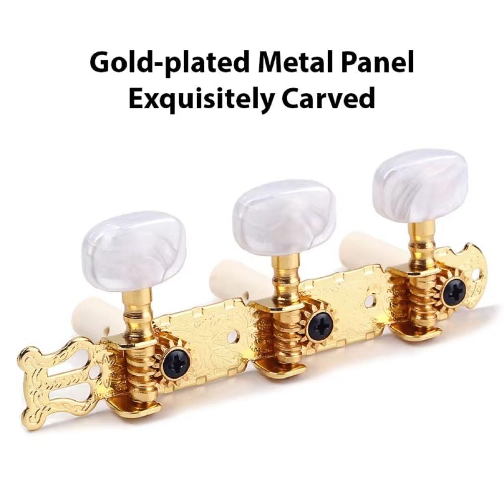 2Pcs/Set Semi-closed Machine Head Tuners Keys Metal Guitar String Tuning Pegs  Stringed Instruments