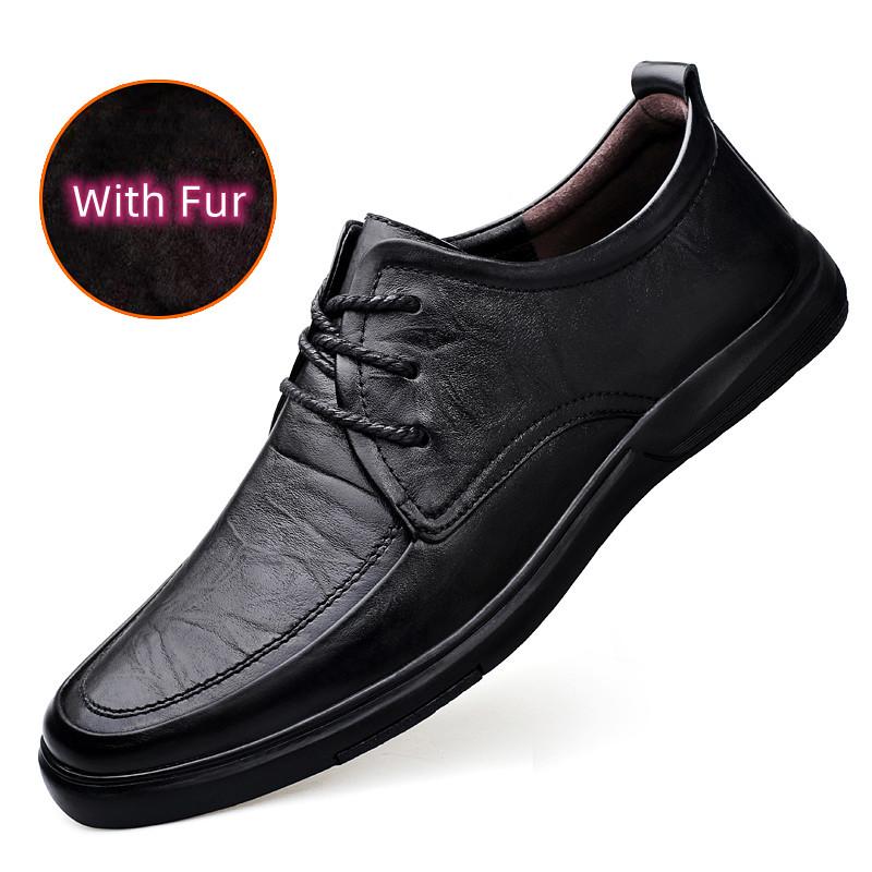 Модные мужские туфли для ходьбы из натуральной кожи — фото 9