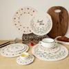 Heat Insulation Woven Cotton Placemat Strawberry Round Dining Mat Coffee Cup Mats Kitchen Supplies