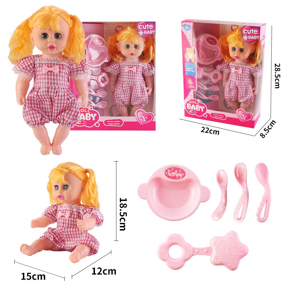 12-Inch Soft Talking Baby Doll Sleep Companion Toy - Ideal Gift for Girls