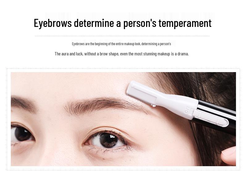 Electric Eyebrow Trimmer - Beginner-Friendly, Anti-Scratch Shaver for Hair Removal and Shaping