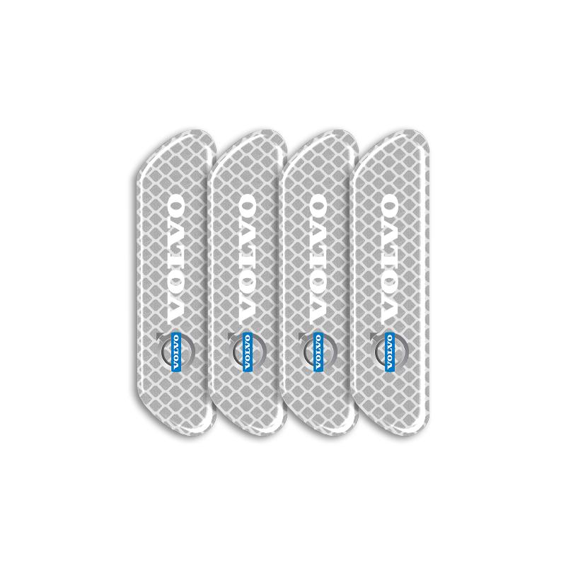 4PCS Car Door Safety Warning Reflective Mark Sticker Car Styling For Volvo XC60 XC90 S60 S80 S40 V40 V60 V70 V50 XC70
