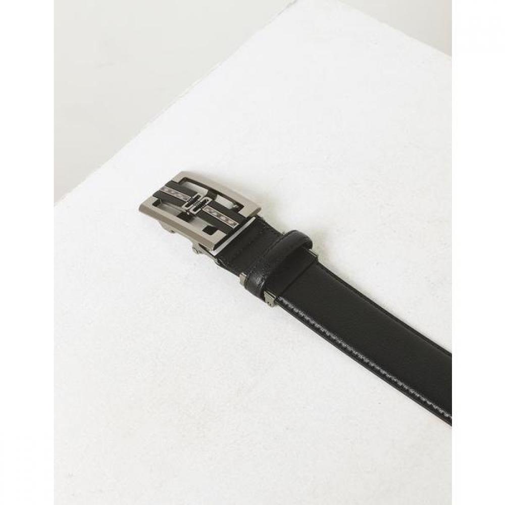 Daks Automatic Belt Black Buckle Decoration Cowhide Dbbe2e351