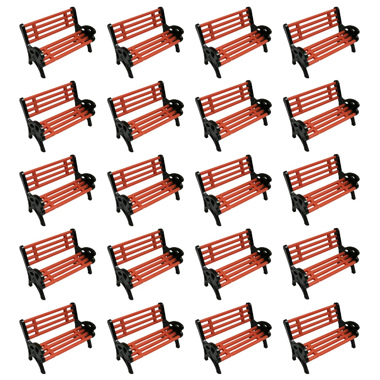 

HAMILO Park Bench Diorama Amusement Park Theme Park Mini Bench Diorama Bench of 1/150 (Set 20)