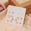 2021 Gouden Geometrische Stud Oorbellen Set: Modieuze & Elegante Dames Sieraden (7 paar)