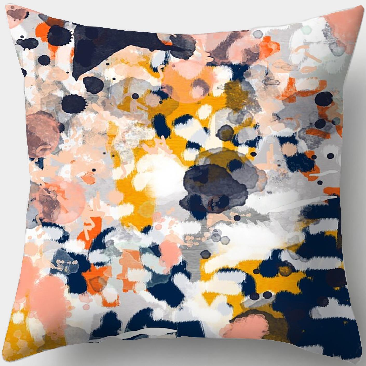

Персонализированная подушка для сна, наволочка в стиле масляной живописи, квадратная подушка для дивана, подушка для эркера в спальне, офис 40x40cm