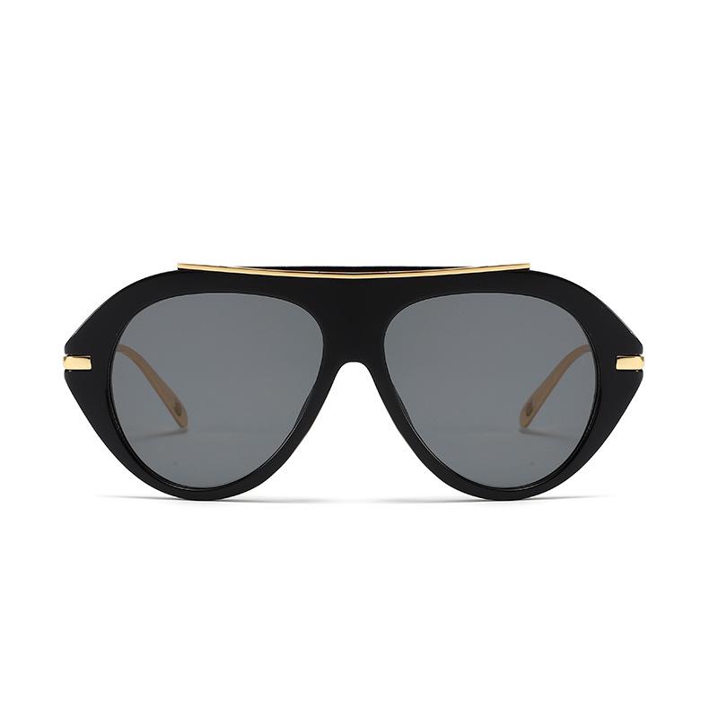 Fashion sunglasses women's high-end UV-proof toad glasses European and American new large-frame personalized sunglasses street shooting