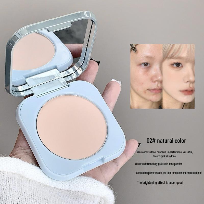Kobeleen Rejuvenating Setting Powder Compact with Puff - Long-lasting, Natural Concealment & Skin Tone Correction, Translucent Loose Powder