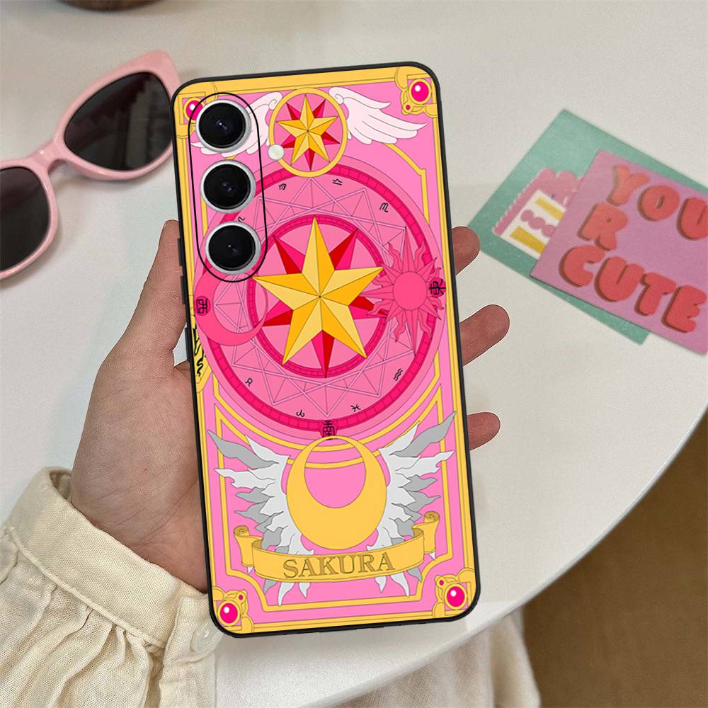 Anime C-CardcaptorS S-Sakura Phone Case For Samsung S 24 Fe 25 Ultra Plus 20 Lite 21 30 22 23 24 22 Ultra 5G Fundas