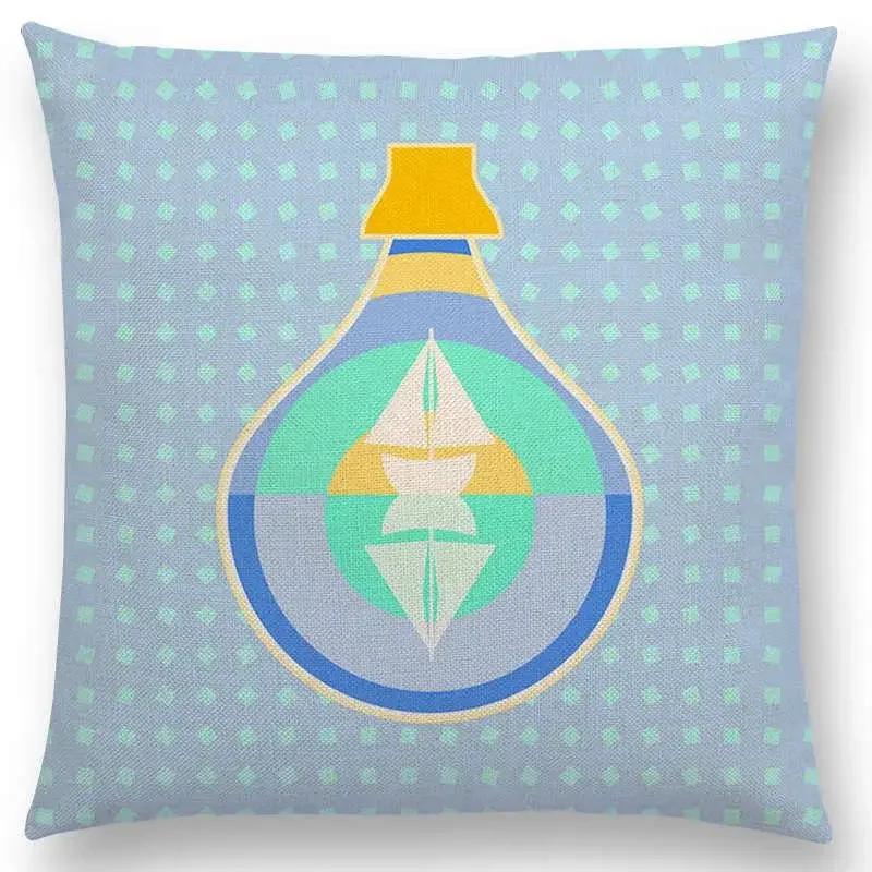 Newest Floral Sofa Pillow Case Geometric Landscape Tropical Joy Mandala Flowers Squares Arrow Cushion Cover