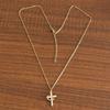 Fashionable Diamonds Stainless Steel Crosses Choker Necklace Pendant with Elegant Designs Jewelry Accessory for Girls
