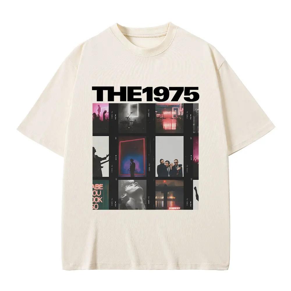 British Indie Alternative Rock Band The 1975 Graphic T-shirt Male Vintage Gothic T Shirts Men Women Tshirt Tops