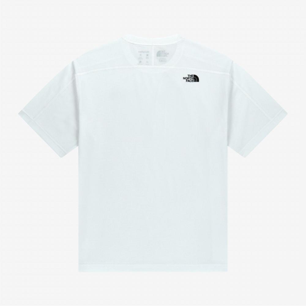 [north Face Official] Nt7ur15j White Label Hybrid Waffle Short Sleeve Round Tee White