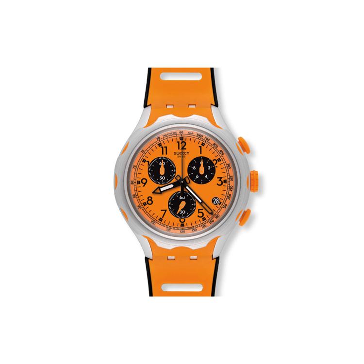 SWATCH Men 45mm Orange Watch YYS4010 YYS4010 Orange