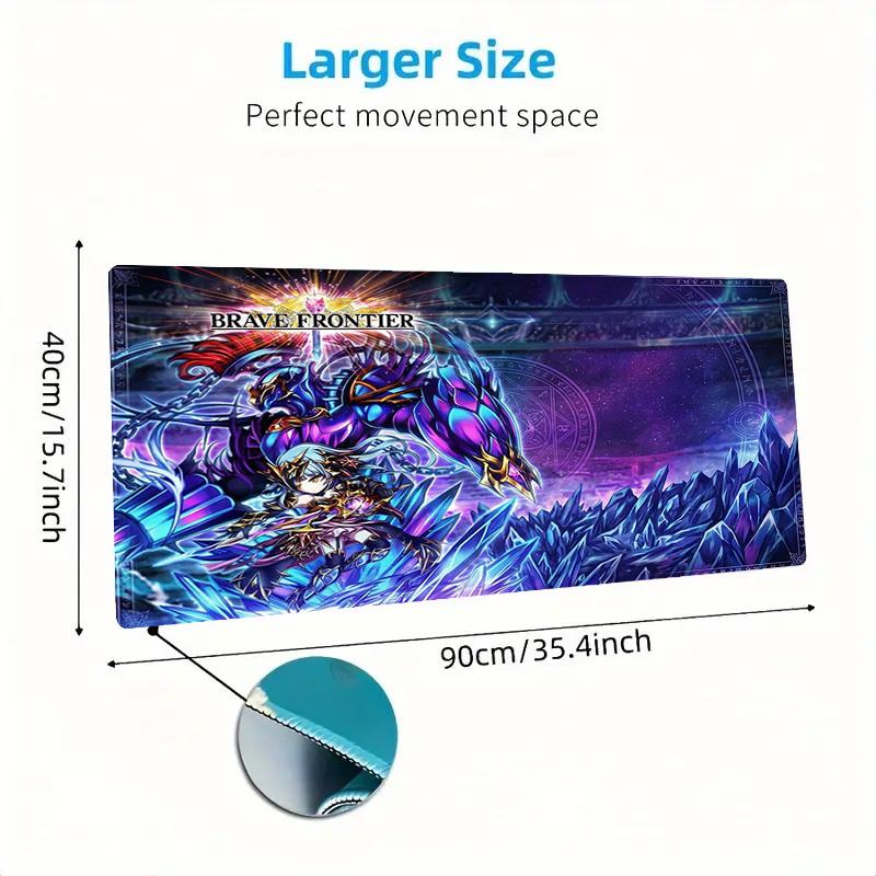 Brave Frontier Color Mouse Pad Large Gaming Table Cushion Non-slip Laptop Tablet Big Mousepad XXL Mat Mini PC Playmat With Lock edge