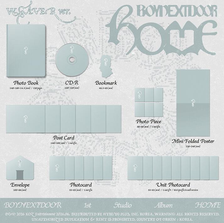 [pre-order] BOYNEXTDOOR 1st Studio Album HOME Standard Version Set