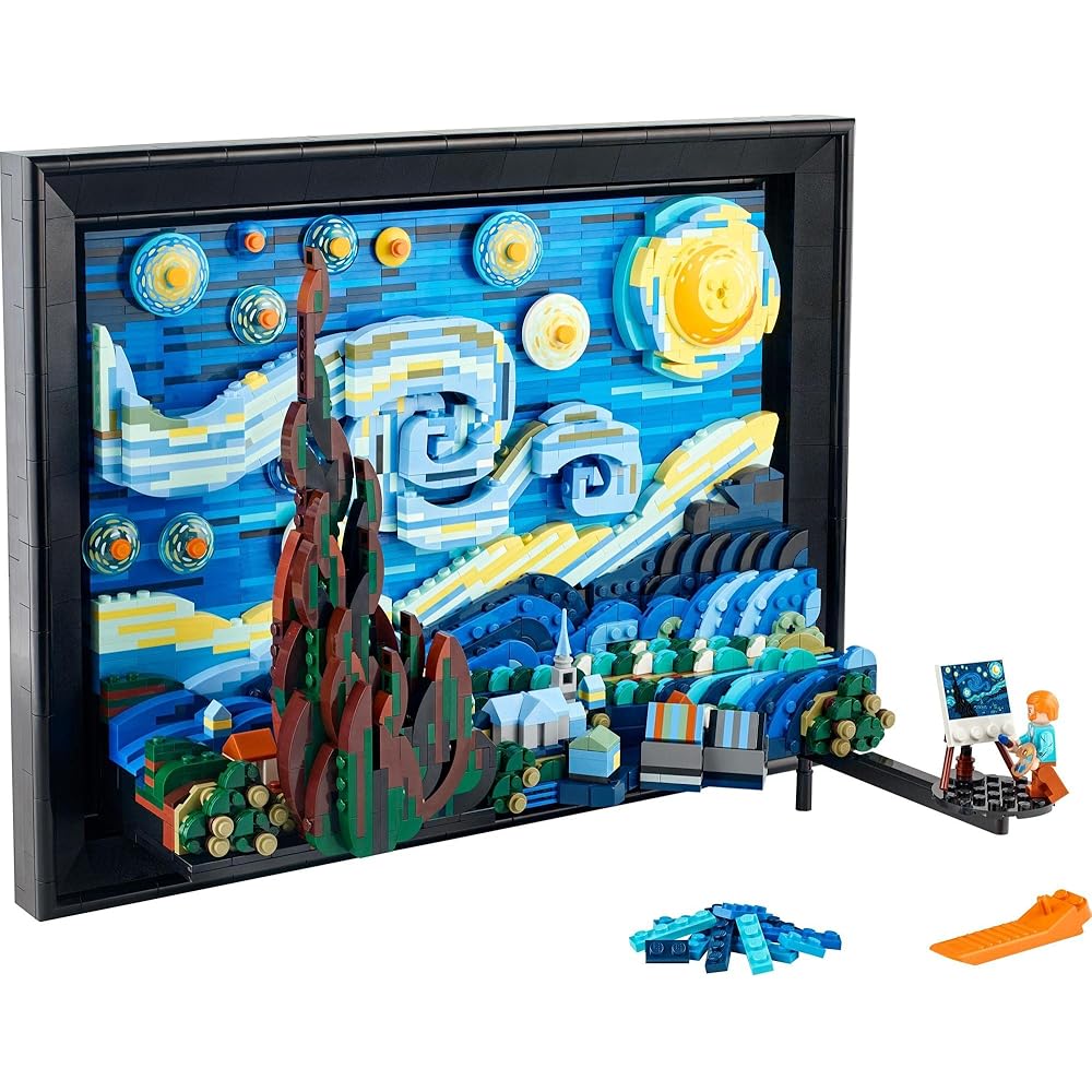 LEGO Ideas Van Gogh Starry Night 2316 Pieces Building Block Toy Art Model Home Decor Collection