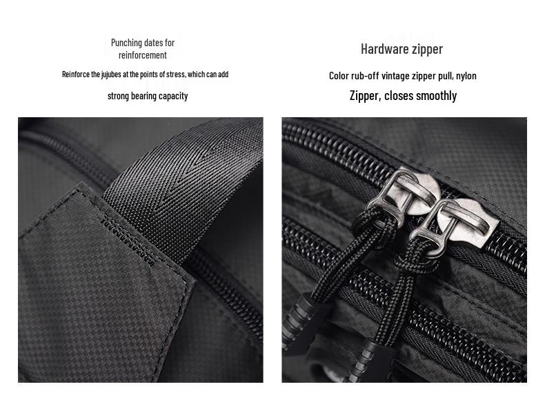 2025 Men's Large Capacity Canvas Chest & Shoulder Bag – Multifunctional Tactical Crossbody with Oxford Cloth for Outdoor Use