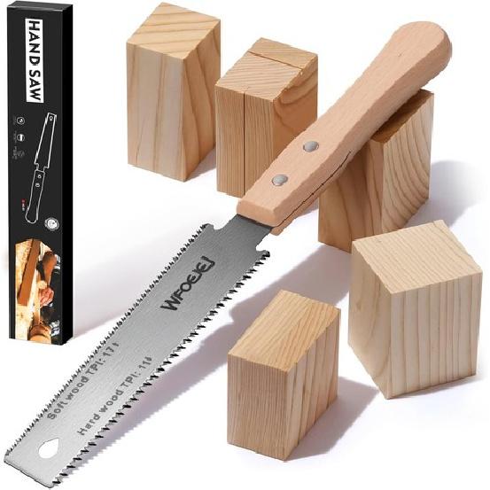 Пила-ножовка 6 дюймов, Ручная пила, Инструменты для деревообработки, Деревянная ручка, Острая и легкая