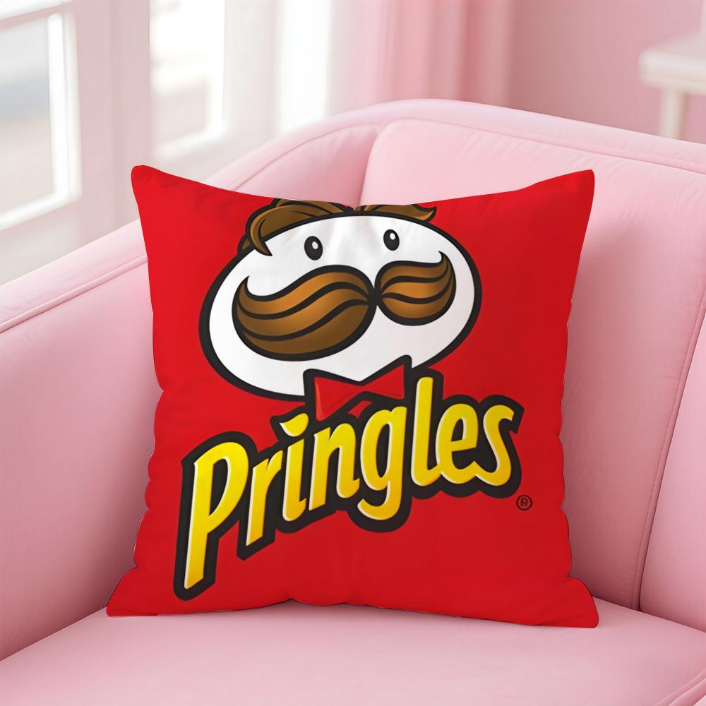 Brand P-PringlesS Cushion Cover Comfortable Reversible Pillow Cover Ideal for Car Sofa Bedroom & Beyond