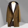 Autumn and Winter Double-sided Woolen Coat Middle-aged and Young People Hooded Double-sided Fashion Casual Woolen Coat