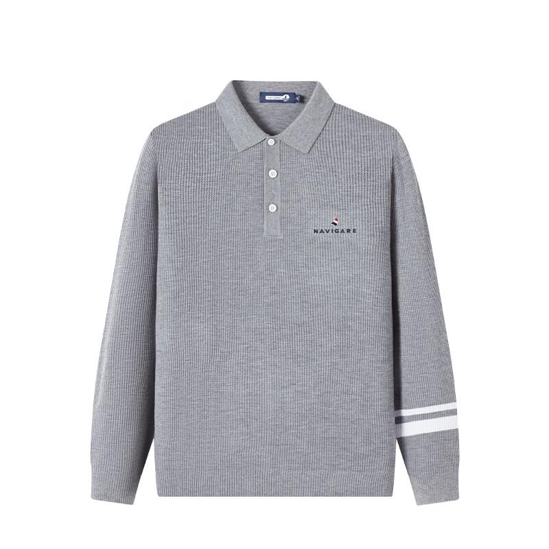Navigare Men's Polo Collar Knit Sweater