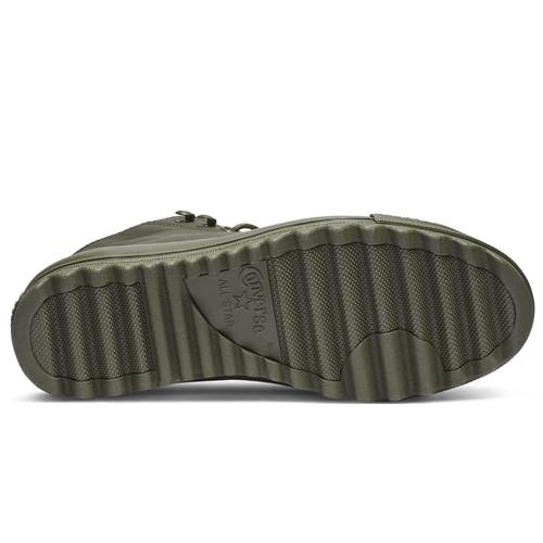 Converse Ctas Lift Ripple Hi High Top Canvas Shoes Women's Army Green 562425c