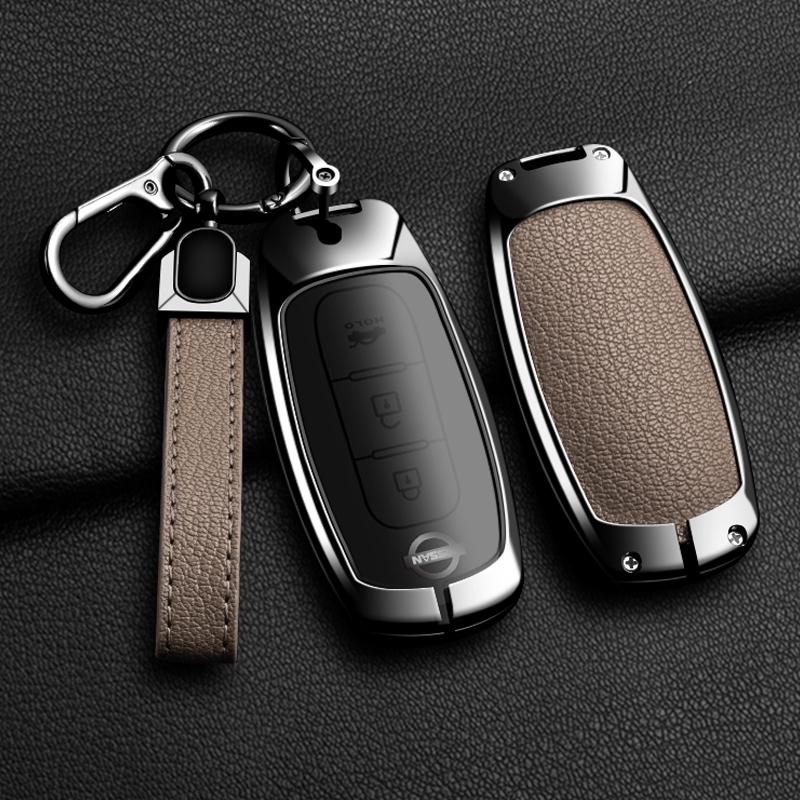Zinc Alloy Car Key Case For Nissan Versa Maxima Rogue Armada Sentra Qashqai X-Trail 2/3/4/5Buttons    Accessories