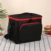 Lunch Bag Large Capacity Handheld Shoulder Back Thickened Oxford Cloth Insulated Bento Lunch Bag for Women Men Black
