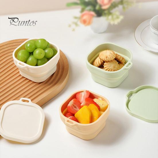 Bol multifuncțional de 400 ml, antiderapant, pliabil, de calitate alimentară, cu cârlig de suspendare, bol din silicon pentru mașina de spălat vase