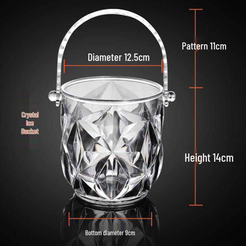 ZISIZ Acrylic Ice Bucket
