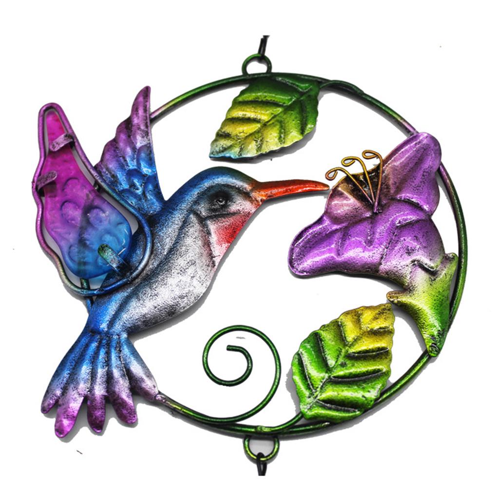 Glass Wind Chime Bird Shaped Hanging Ornament Multi-Tube Wind Chimes Thanksgiving Day Home Outdoor Garden Balcony Backyard Church Festival Hanging Ch