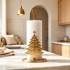 Cartoon Elk Santa Claus Paper Towel Holder  For Kitchen Bathroom Dining Room